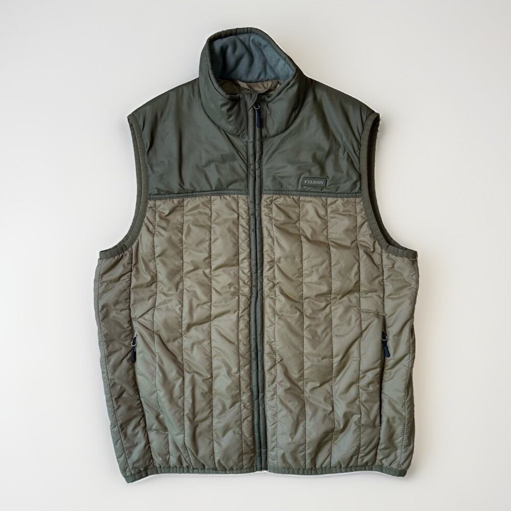 Filson Ultralight Vest Medium Multicolor Full Zip Insulated Outerwear Huning